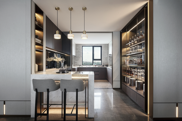 新中式风格室内设计家装案例-厨房 新中式风格室内设计家装案例-厨房