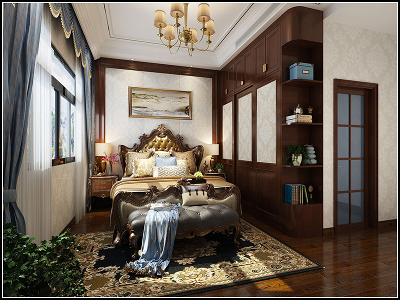 欧式风格别墅装修设计效果图-南海湾别墅四层500平米-别墅装修设计卧室 欧式风格别墅装修设计效果图-南海湾别墅四层500平米-别墅装修设计卧室