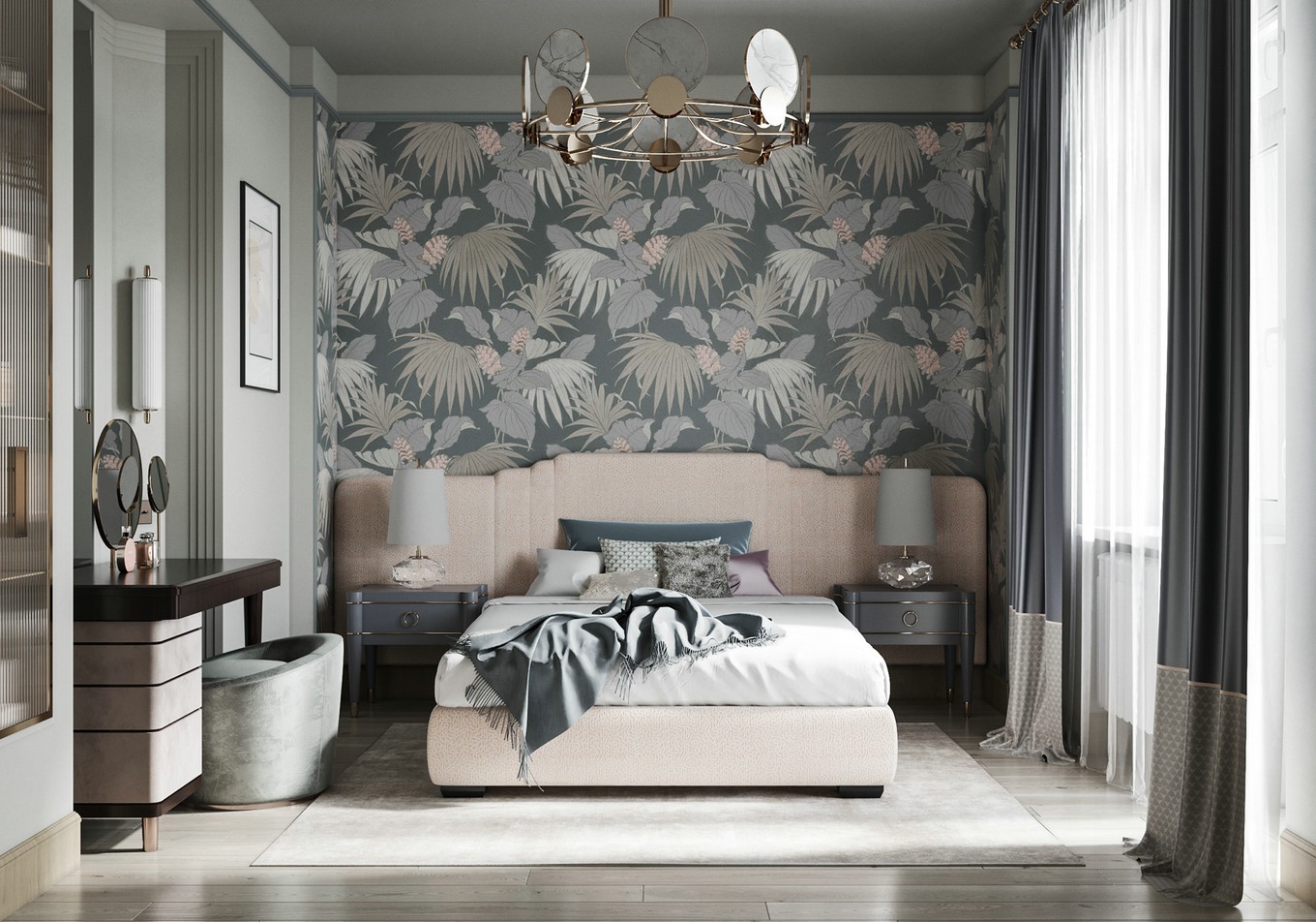 装修公司欧式风格室内装修效果图-客厅