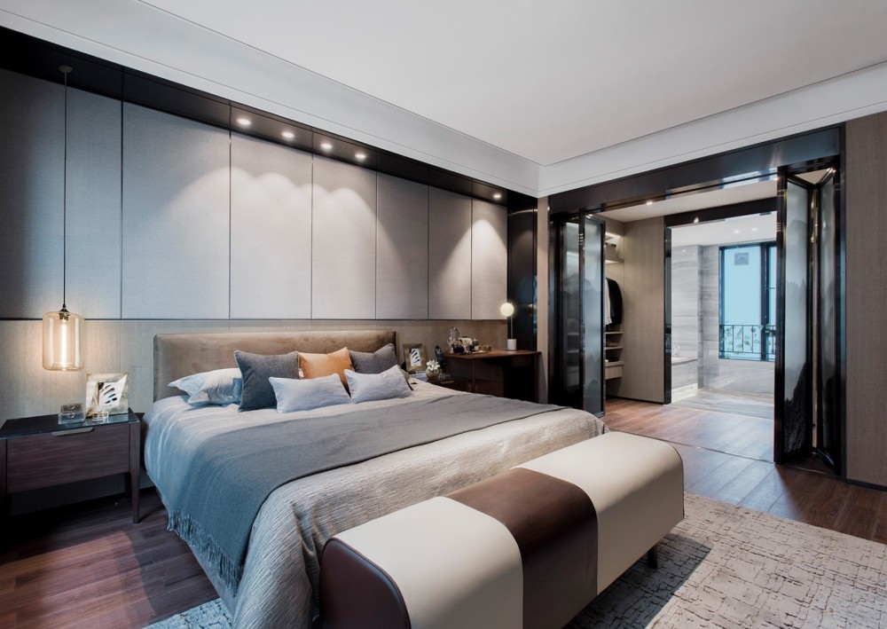 现代简约风格室内设计家装案例-主卧 现代简约风格室内设计家装案例-主卧
