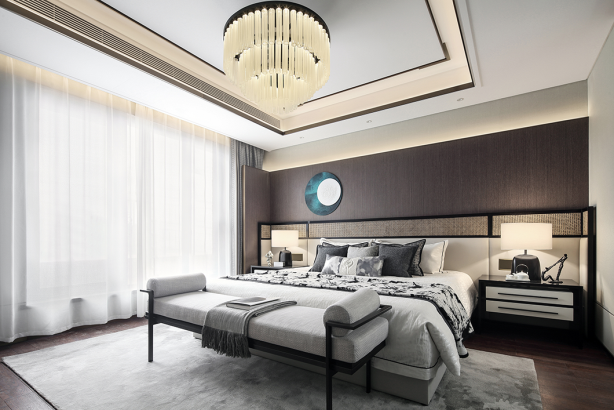 新中式风格室内设计家装案例-主卧 新中式风格室内设计家装案例-主卧