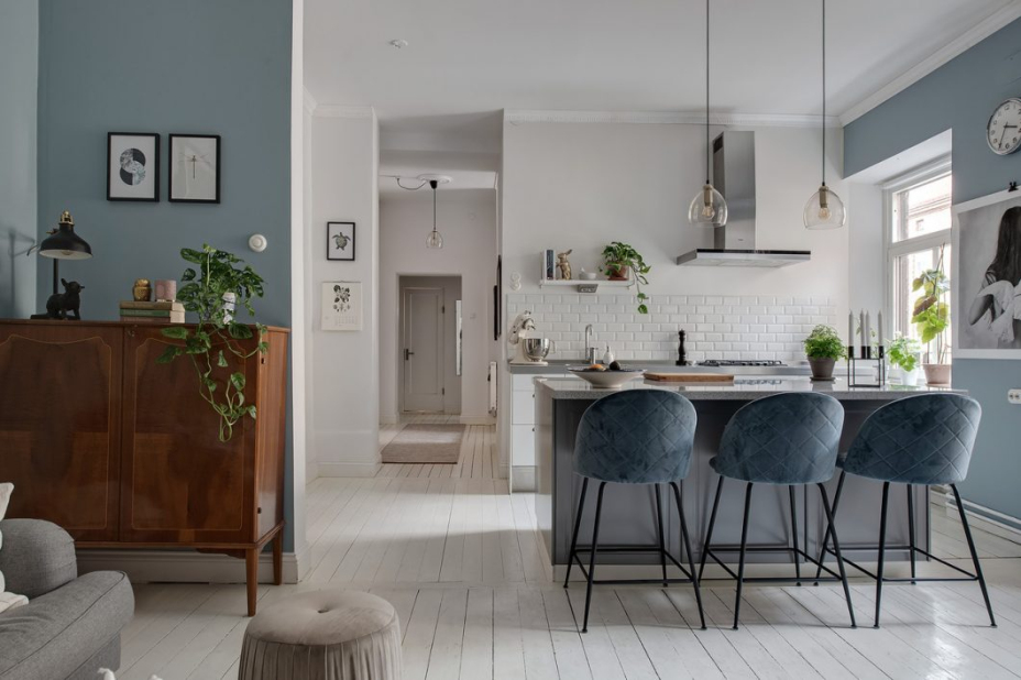 北欧风格室内家装案例效果图-餐厅 北欧风格室内家装案例效果图-餐厅