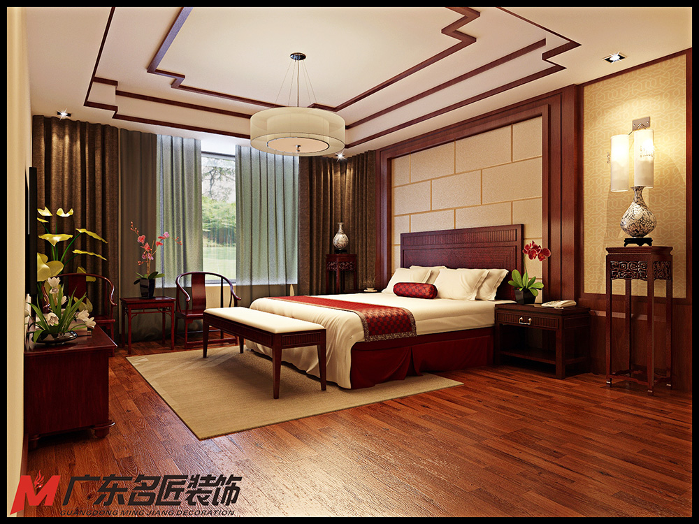 装修公司新古典风格室内装修效果图-次卧 装修公司新古典风格室内装修效果图-次卧