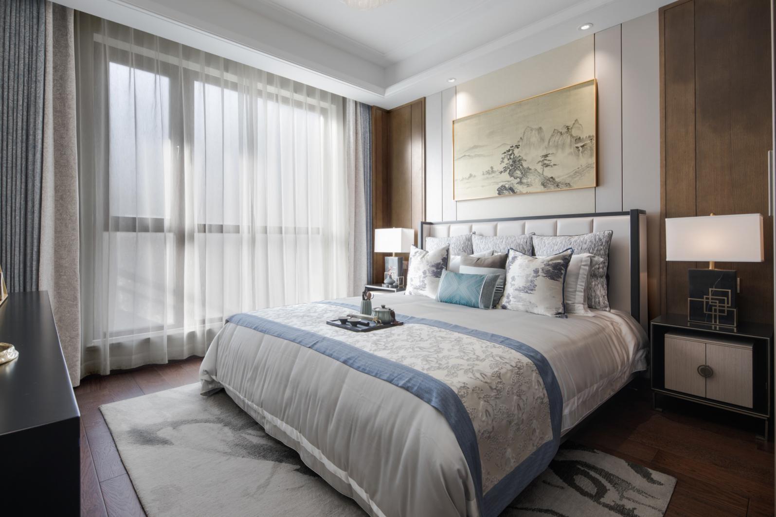 新中式风格室内设计家装案例-卧室 新中式风格室内设计家装案例-卧室