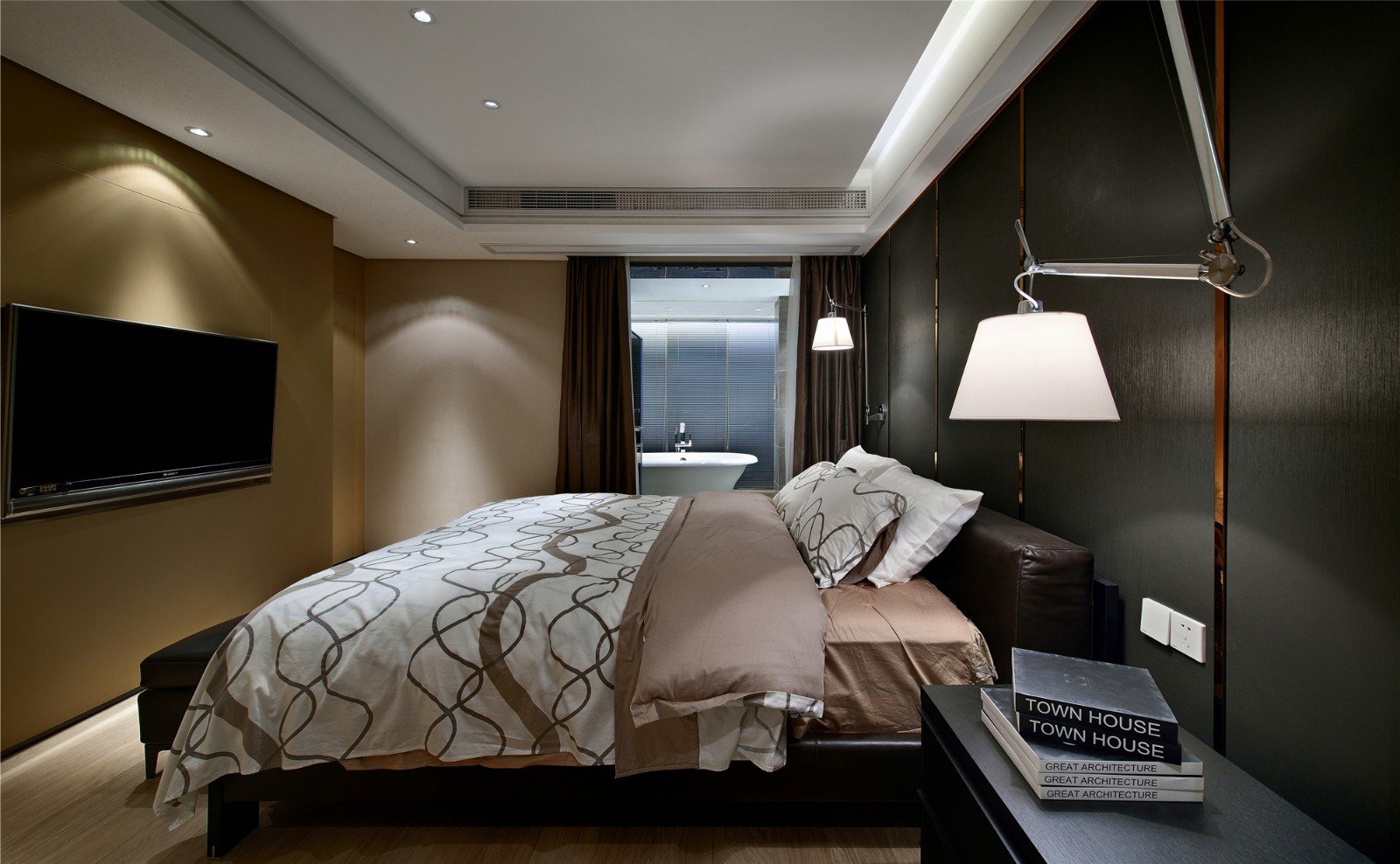 现代简约风格家装设计室内装修效果图-主卧 现代简约风格家装设计室内装修效果图-主卧