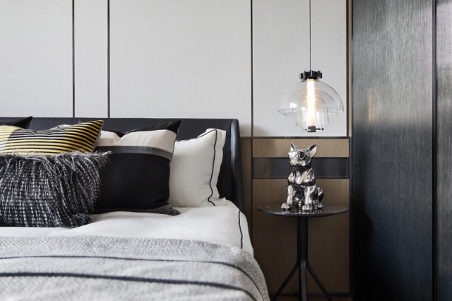 现代前卫风格室内设计家装案例-卧室床头柜 现代前卫风格室内设计家装案例-卧室床头柜