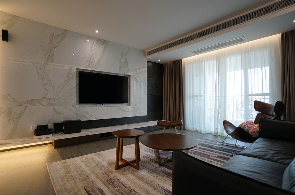 现代简约风格室内装修设计效果图-半岛的自由锦绣半岛-室内客厅背景墙装修设计 现代简约风格室内装修设计效果图-半岛的自由锦绣半岛-室内客厅背景墙装修设计