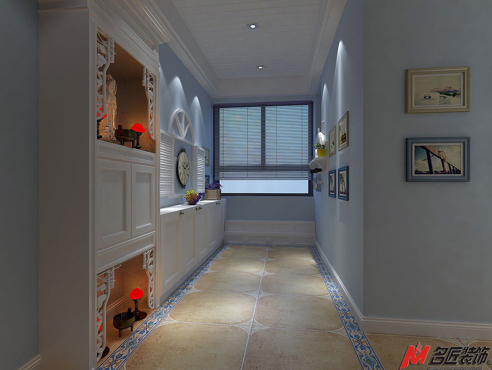 碧桂园岭南盛世三居135平米地中海风格装修案例-走廊 碧桂园岭南盛世三居135平米地中海风格装修案例-走廊
